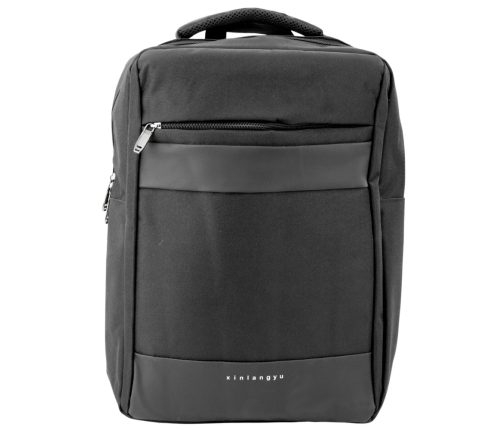 City Business Backpack USB Middle Compartment Black 14L