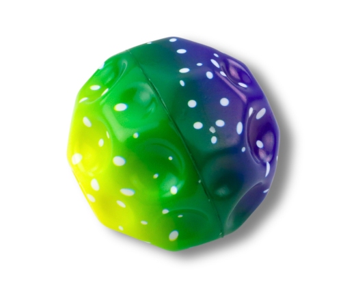 Ball with dimples for bouncing, kneading, colorful foam, 10 cm