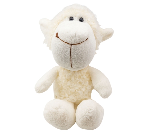 Plush Sheep Cuddly Toy with Suction Cup, White, 23 x 12 cm