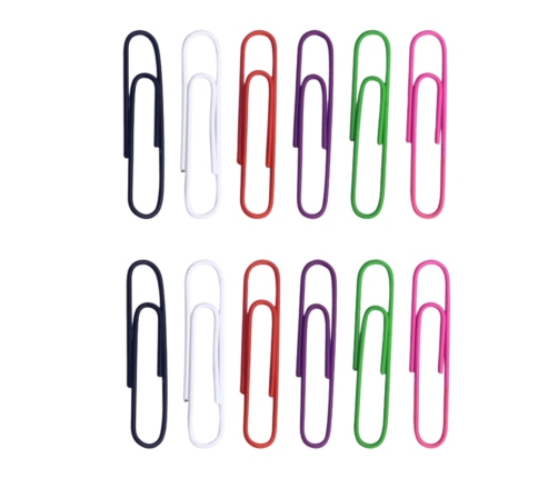 Set of Colorful Paper Clips 33mm 90pcs.