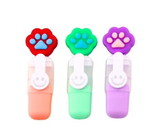 Set of Mini Highlighters with a Claw in a Colorful Case 6 pcs 8 cm