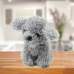 Plush Toy Miniature Poodle Dog, Gray, 20cm