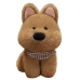 Plush Toy Cuddly Dog With Scarf Brown 25cm