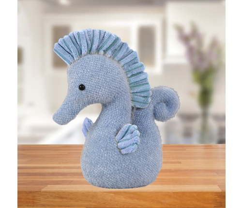 Plush Mascot Water Horse Cuddly Toy Blue 25cm