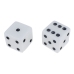 Set of Classic Dice 1-6 White 100pcs.