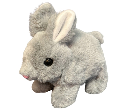 Plush Mascot Cuddly Toy Hare Rabbit Gray 18cm