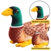 Plush Mascot Cuddly Toy Duck Brown Green 28cm