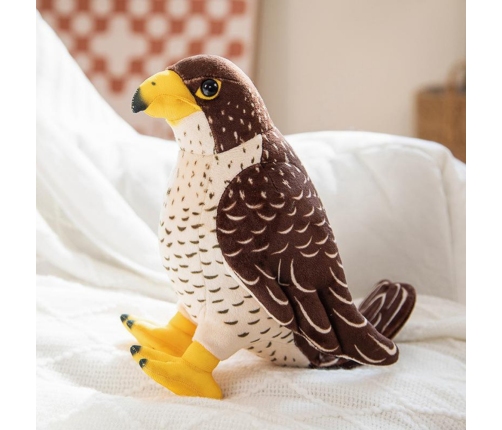 Plush Toy Falcon Bird Brown 30cm
