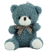 Teddy Bear Plush Keychain Pendant Decoration Navy Blue 8cm