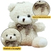 Teddy Bear Plush Keychain Pendant Decoration White 8cm
