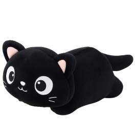 Plush Mascot Cuddly Toy Cat Big Eyes Black 45cm