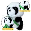 Plush Mascot Cuddly Toy Panda With Bamboo 18cm Plush Mascot Cuddly Toy Panda With Bamboo 18cm