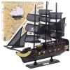 Collectible Model Decorative Sailing Ship Black Pearl 40x35cm Collectible Model Decorative Sailing Ship Black Pearl 40x35cm