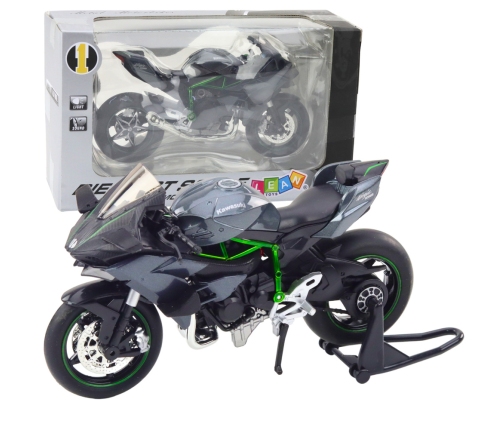 Sports Motorcycle Metal Lights Sounds Gray 1:12