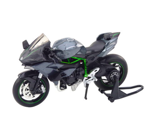 Sports Motorcycle Metal Lights Sounds Gray 1:12