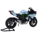 Sports Motorcycle Metal Lights Sounds Silver 1:12