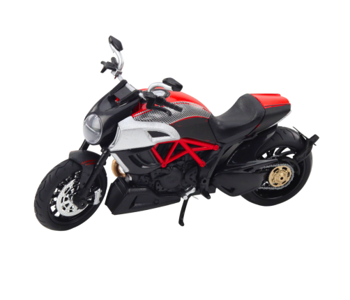Sports Motorcycle Metal Lights Sounds Gold Red Elements 1:12