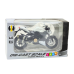 Sports Motorcycle Metal Lights Sounds White 1:12