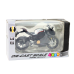 Sports Motorcycle Metal Lights Sounds Silver Elements Black V4 1:12