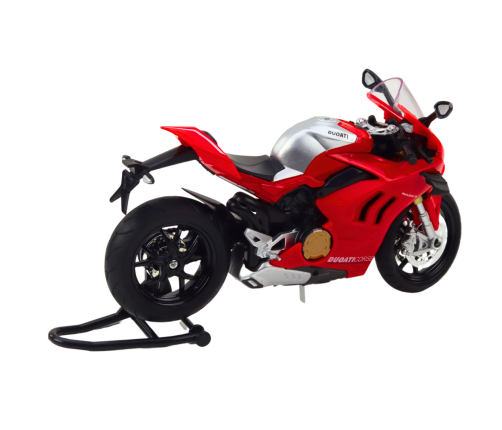Sports Motorcycle Metal Lights Sounds Red 1:12