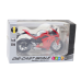 Sports Motorcycle Metal Lights Sounds Red 1:12