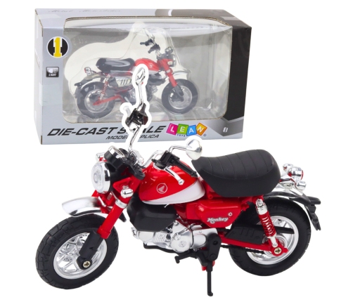 Motorcycle Retro Classic Metal Lights Red 1:12