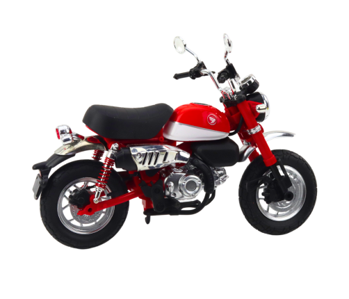 Motorcycle Retro Classic Metal Lights Red 1:12