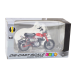 Motorcycle Retro Classic Metal Lights Red 1:12