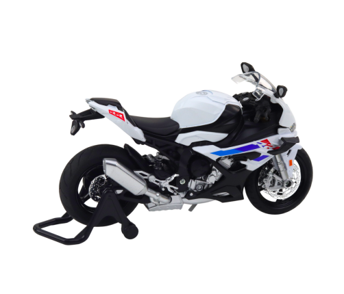 Sports Motorcycle Metal Lights Sounds White S1000 1:12