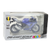 Sports Motorcycle Metal Lights Sounds Navy Blue R1 1:12