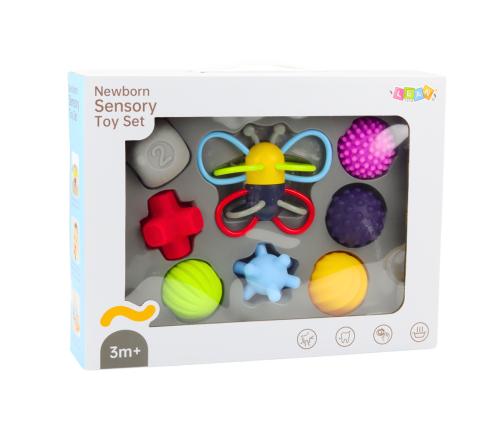 Set of Soft Sensory Balls Educational Butterfly 8pcs