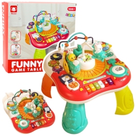 Educational Table Interactive Music Panel Piano 2 in 1 Red Educational Table Interactive Music Panel Piano 2 in 1 Red