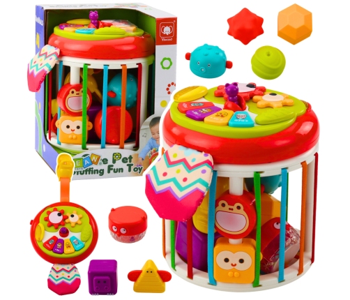 Cylinder Sensory Cube Interactive Sorter Lights Sounds Colorful