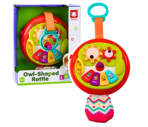 Interactive Owl Pendant with Moving Elements, Piano, and Rustling Tail