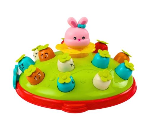 Arcade Game Hit Carrots With Hammer Jumping Rabbit