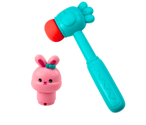 Arcade Game Hit Carrots With Hammer Jumping Rabbit