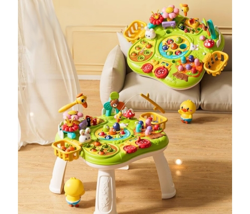 Multifunctional Board Interactive Table For Toddlers Skill Games
