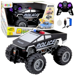 Off-Road RC Police Car Remote Controlled Black 1:16 Off-Road RC Police Car Remote Controlled Black 1:16
