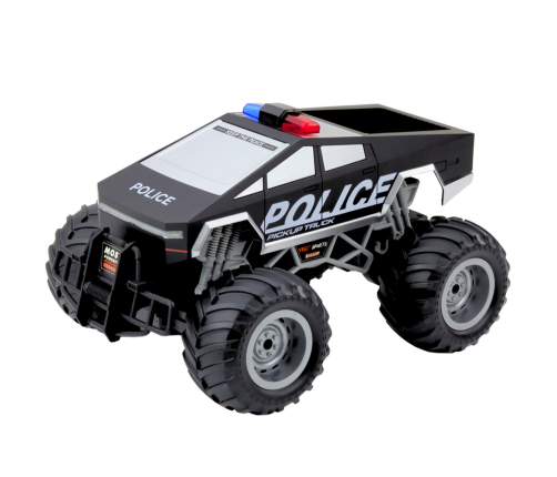 Off-Road RC Police Car Remote Controlled Black 1:16