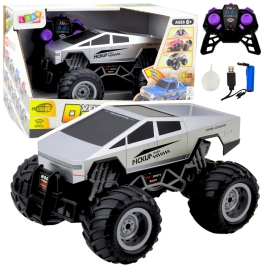 Off-Road RC Car Remote Controlled Silver 1:16 Off-Road RC Car Remote Controlled Silver 1:16