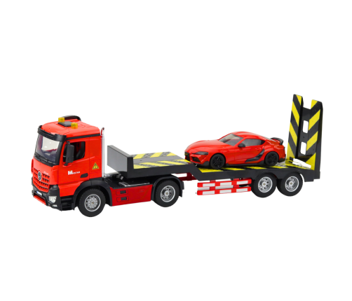 Remote Controlled RC Car Transporter Set Sports Car Red 1:16