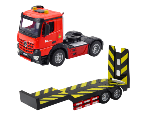Remote Controlled RC Car Transporter Set Sports Car Red 1:16