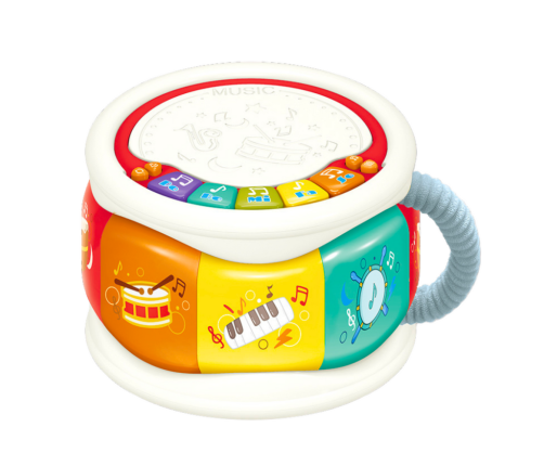 Large Interactive Educational Drum For Toddlers Colorful