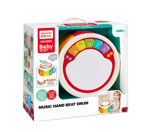 Large Interactive Educational Drum For Toddlers Colorful