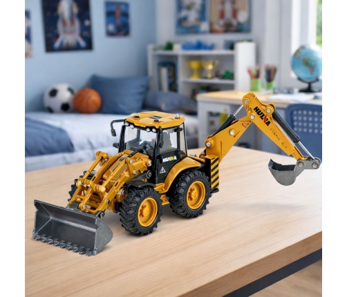 Telescopic handler metal Huina yellow 1:50
