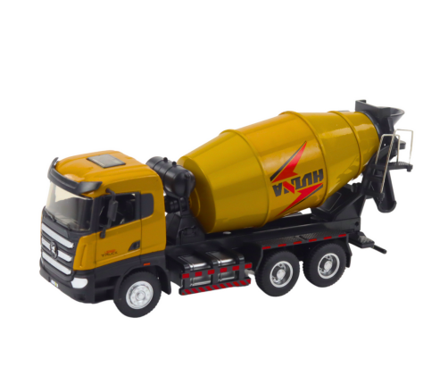 Concrete Mixer Construction Vehicle Metal Huina Khaki 1:50
