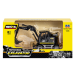 Wheel Excavator With Bulldozer Metal Huina Black 1:50