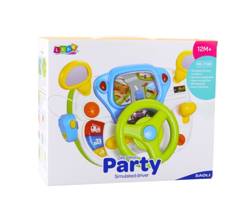 Driving Simulator Educational Steering Wheel Interactive Sounds Lights