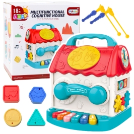 Educational House Interactive Cube Rattle Sorter Sounds Colorful Educational House Interactive Cube Rattle Sorter Sounds Colorful