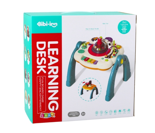 Educational Table Interactive Buildable Surface 2in1 Blue